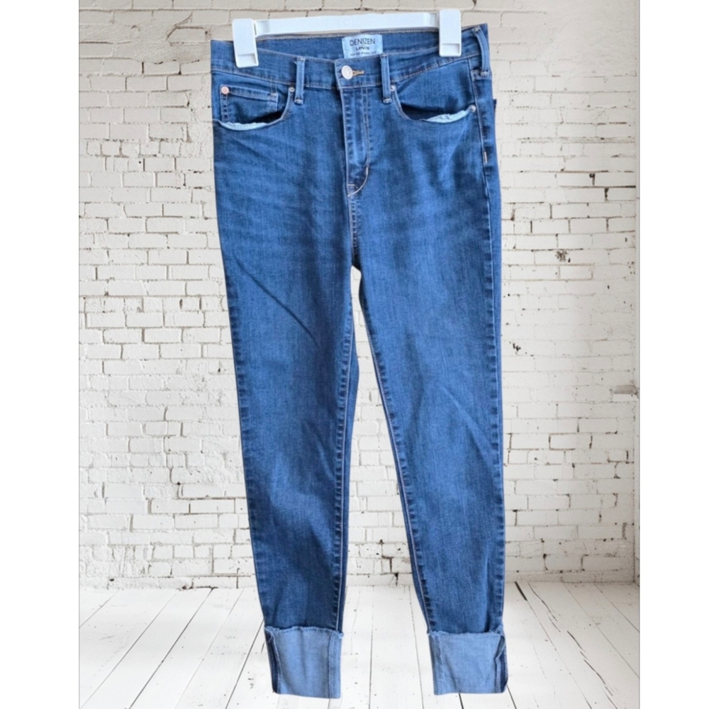 Denizen From Levi's High Rise Jegging Crop Medium Wash Size 11/30W